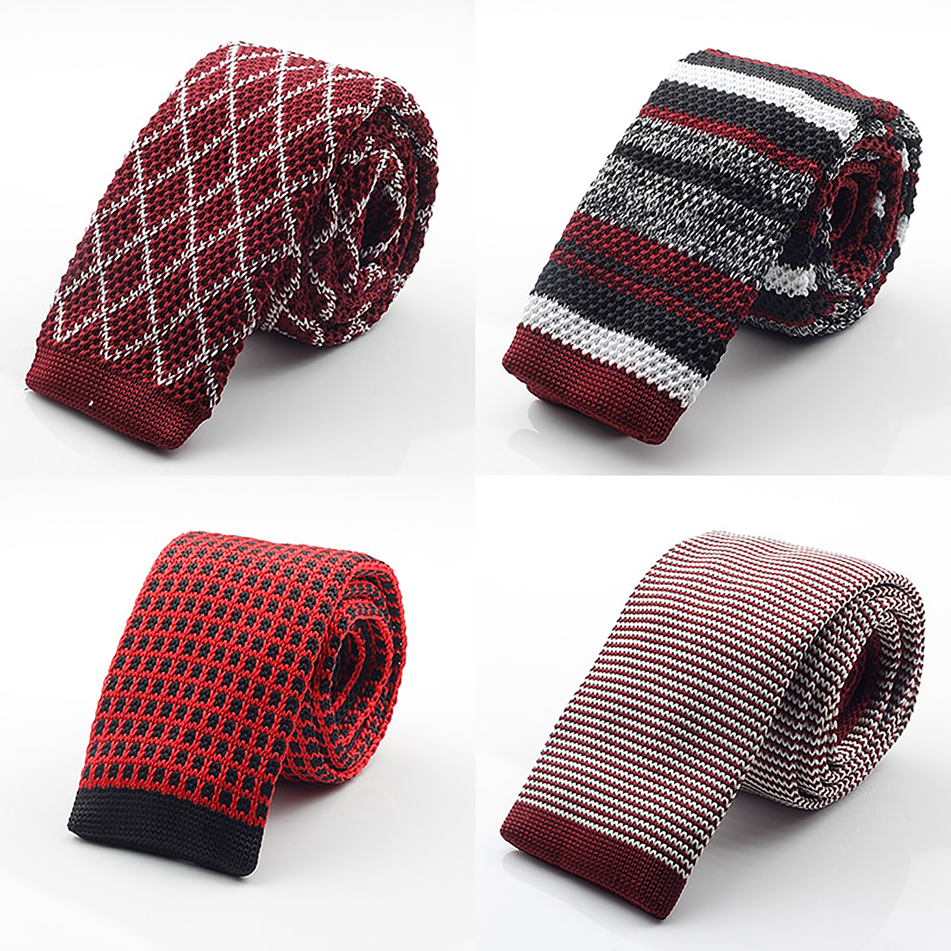 Knitted Necktie - Polyester, Silk | Elegant Design, Shrink Resistant, Unisex, Ideal For Offices, Weddings, And Formal Events