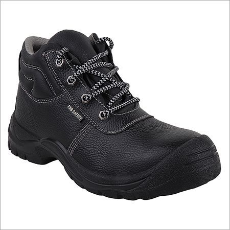 Safety Boot - High Grade Leather, Size 38-48, Black | Steel Toe, Scratch Resistant, Moisture Resistant, Lightweight, Soft Pu Insole And Outsole