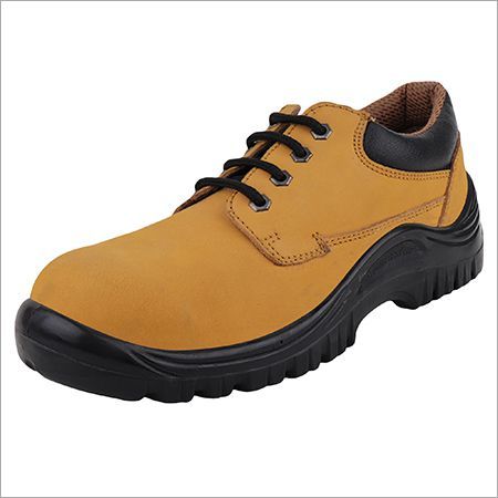 Black & Khaki Nubuck Safety Shoes