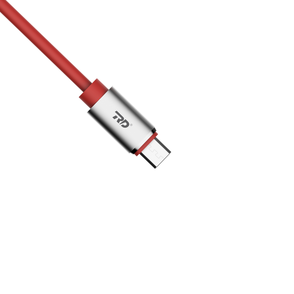 Usb Cable - 1 Meter, Pvc Red Usb A To Micro Usb, 2.4a Ce Certified With 1 Year Warranty