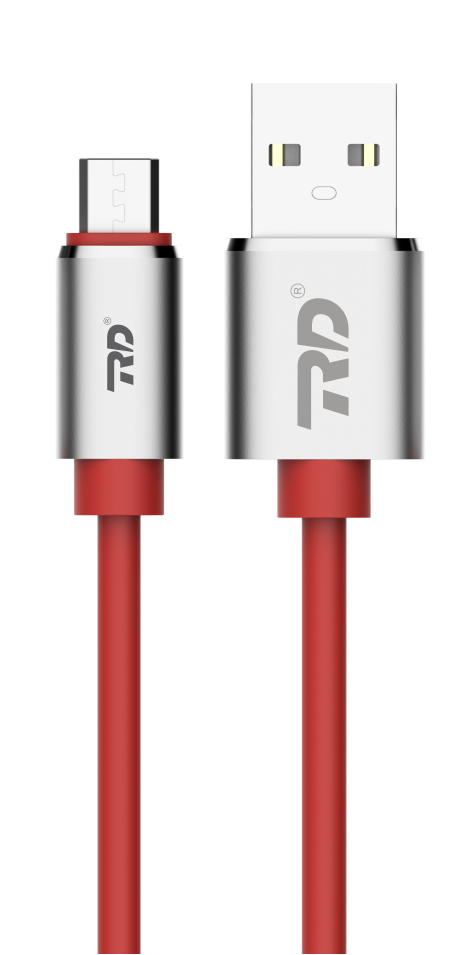 Usb Cable - 1 Meter, Pvc Red Usb A To Micro Usb, 2.4a Ce Certified With 1 Year Warranty