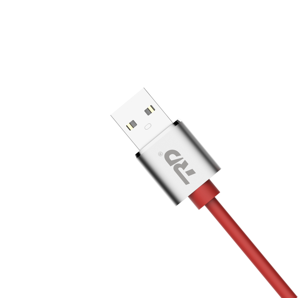 Usb Cable - 1 Meter, Pvc Red Usb A To Micro Usb, 2.4a Ce Certified With 1 Year Warranty