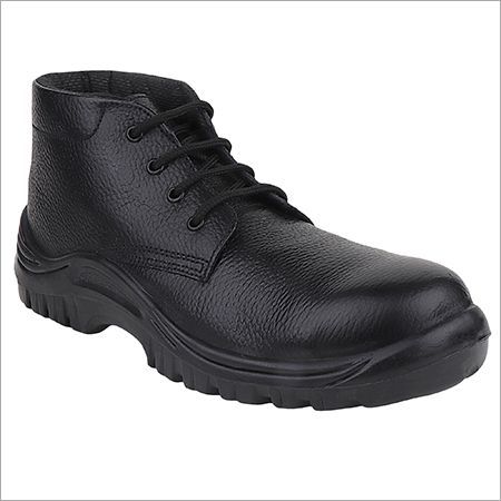 Black Mid Ankle Safety Boot