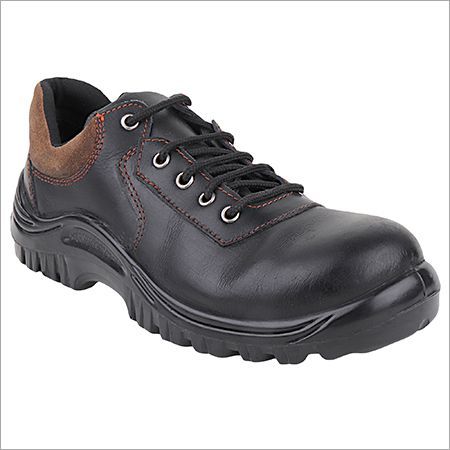 Black Pu Moulded Safety Shoes