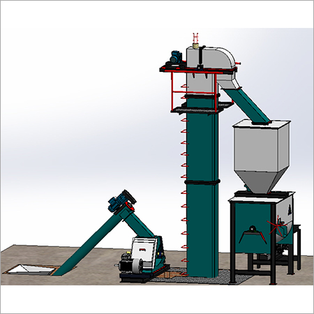 3 टन\ एचआर-5 टन\ घंटा स्टैंडर्ड फीड मिल प्लांट