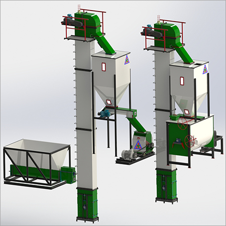 5 Ton\hr-8 Ton\hr Standard Feed mill Plant