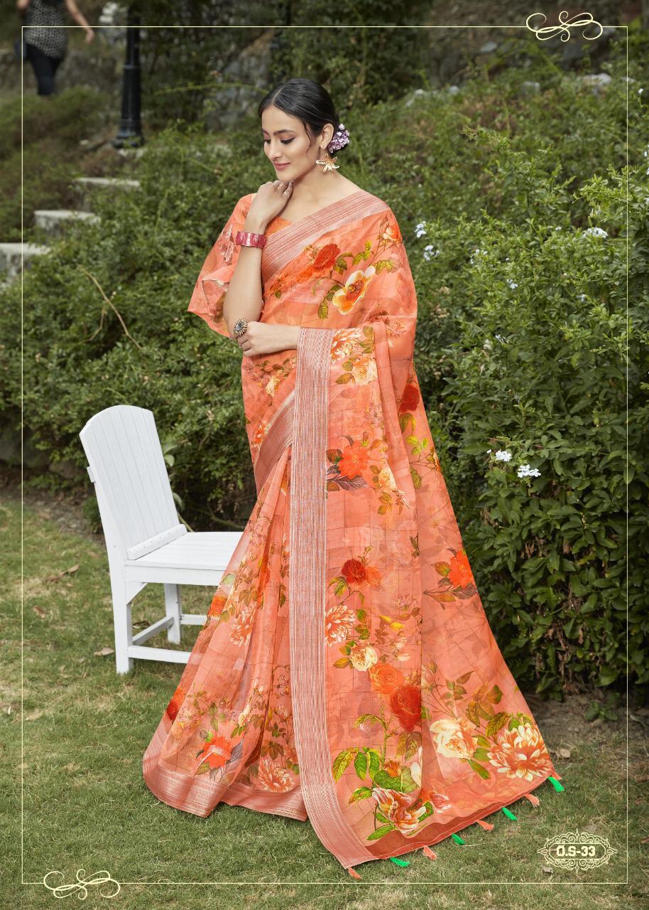 Multicolored Printed Saree