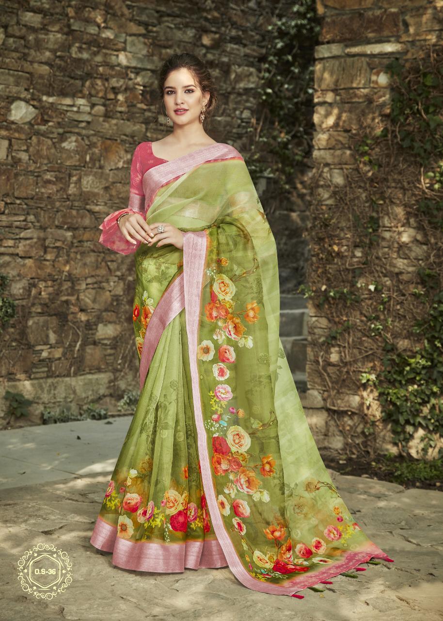 Multicolored Printed Saree