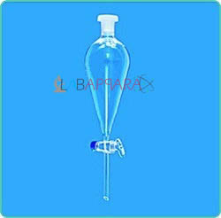 Separating Funnels With Screw Type, Ptfe Needle Valve Rotaflow Stopcock Interchangeable Stopper