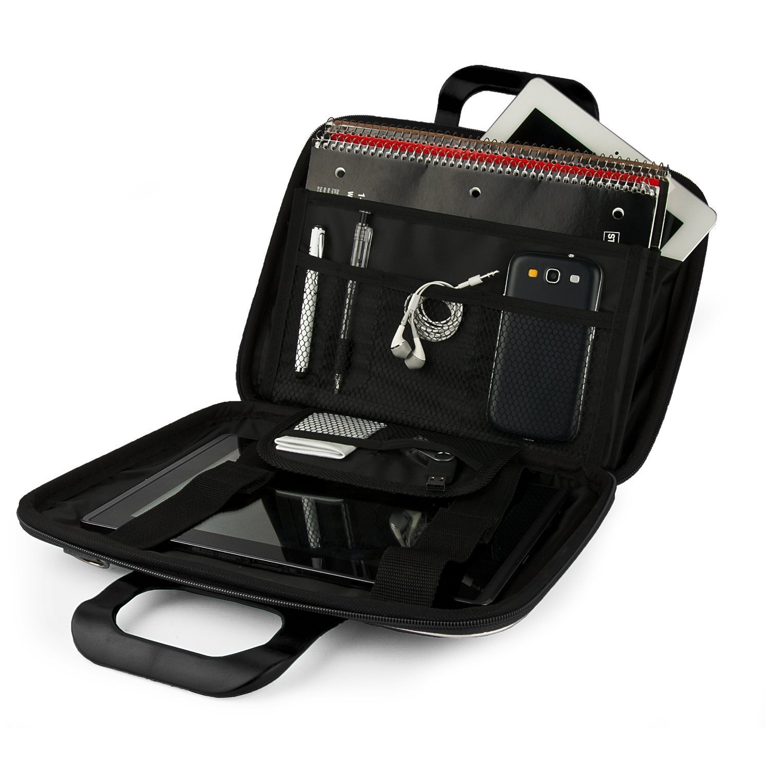 Black Unisex Hard Shell Briefcase Laptop Bag