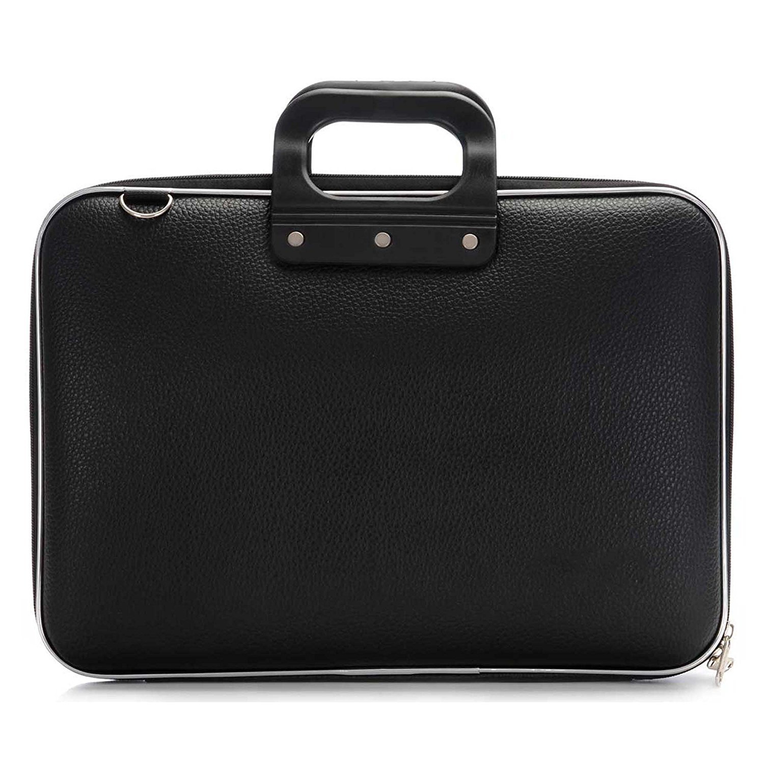 Hard Shell Briefcase - Pu Material, 15.6 Inch Size, Black Color | Optimal Protection, Stylish Design, Removable Shoulder Strap, Multiple Pocket Slots