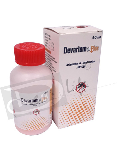 Artemether and Lumefantrine Oral Suspension - 60 ml Liquid | Antimalarial Treatment for Children, Easy Reconstitution Directions, Contains Erythrosine