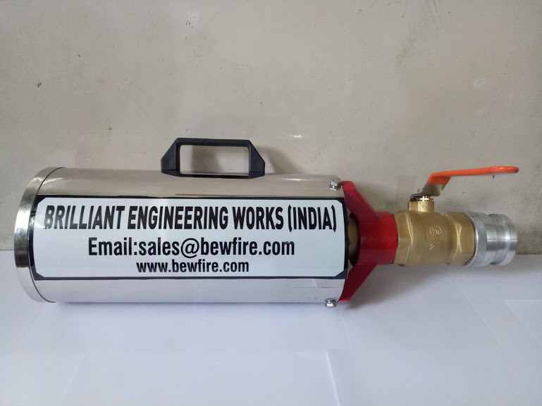 -20 Foam Nozzle - Brass Material, Weight 2-10 Kg, Yellow Color , Ideal For Fire Applications With 1 Year Warranty