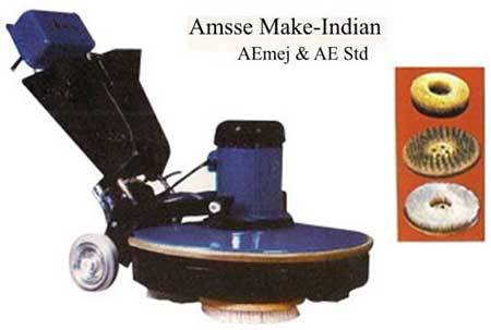 Three Brush Floor Scrubber Machine Solvent Cleaning