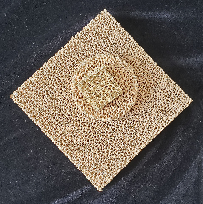 High Porosity Zirconia Foam Foundry Filter Capacity: 2-50kg/s Kg/day