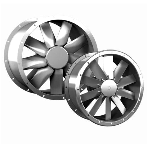 Silver Industrial Axial Fan