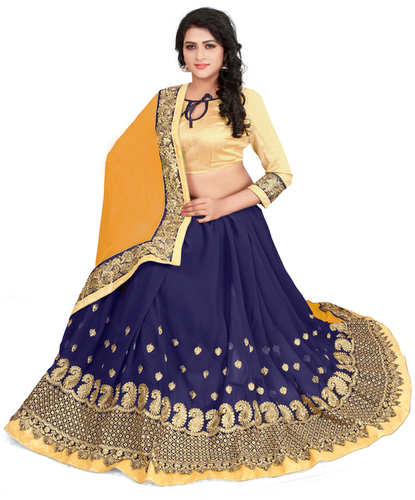 गुलाबी कढ़ाई वाला जॉर्जेट साड़ी कलेक्शन