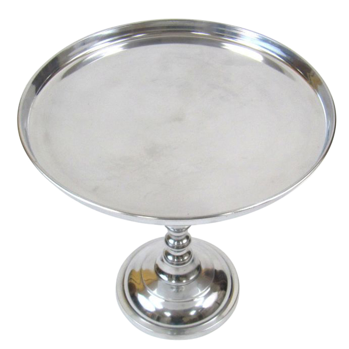 Traditional Round Aluminum Tray Table