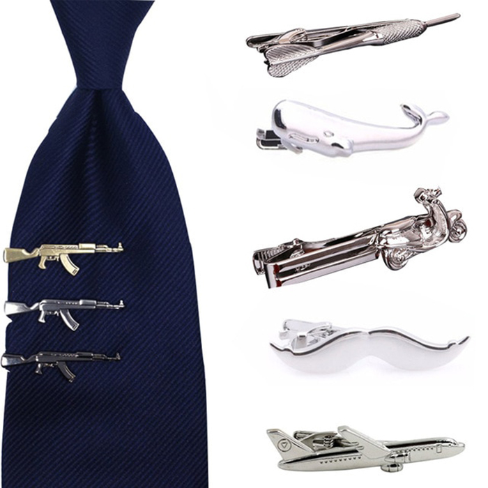 Tie Accessories - Brass, 6 Cm | Quirky Designs In Metal And Stone, Available In All Colors And Shapes For Office And Party Wear