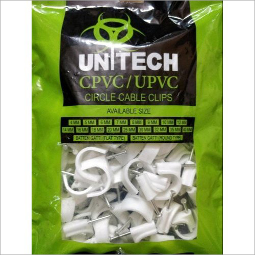 Circle Nail Cable Clip - Iron Material, 20MM Size | Online Payment Accepted