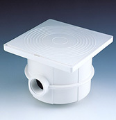 Swimming Pool Deck Junction Box - Poly Carbonate, 6x6 & 5x5 Inches, White & Blue Color | Moisture Resistant, Durable, No Regular Maintenance