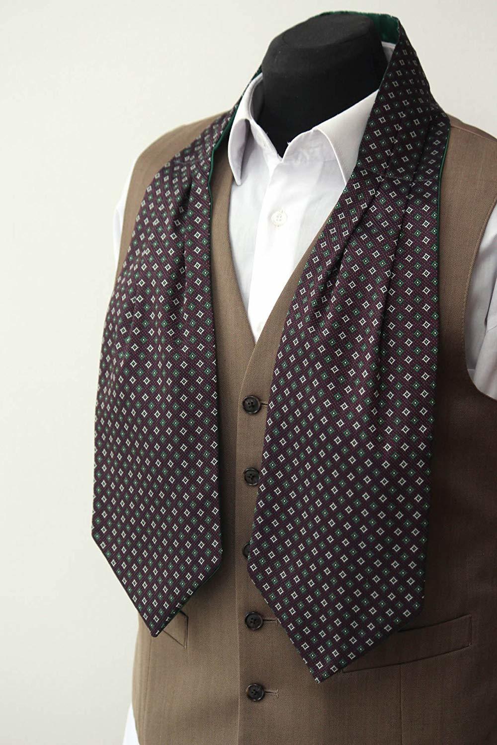 Cravat - 100% Silk, 142-154cm Length, 5-9cm Width | Premium Quality, Custom Designs, All Colors Available, Ideal For Uniforms And Office Events