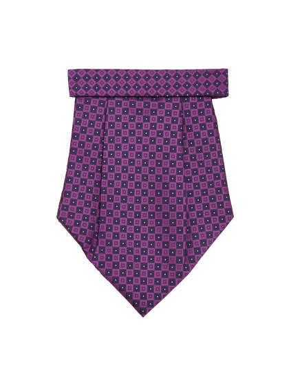 Mens Cravat - 100% Pure Silk, Length 170-180cm, Color Navy Blue | Ideal For Uniforms, Office Parties, Weddings, Customizable Styles