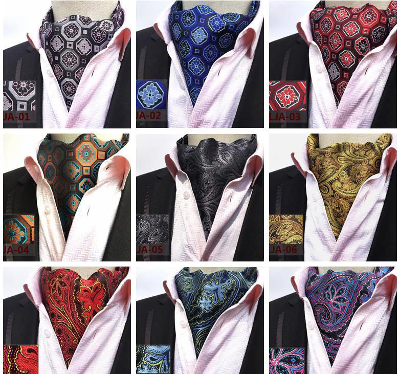 Mens Cravat - 100% Pure Silk, Length 170-180cm, Color Navy Blue | Ideal For Uniforms, Office Parties, Weddings, Customizable Styles