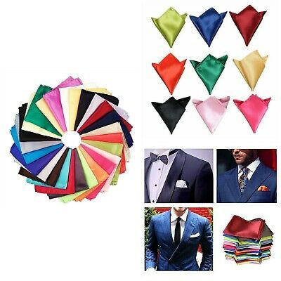 Pocket Square Hanky - 100% Silk, 20x20 Cm, Multiple Designs | Smooth Texture, Shrink Resistant, Colorfast, Jacquard Pattern, Neat Stitching