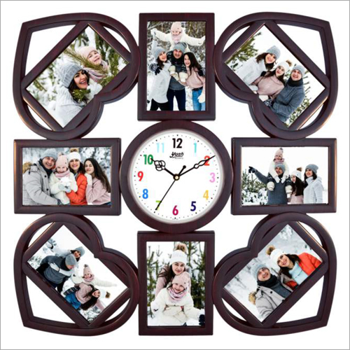 Mirror Frame - 550 x 550 mm | Brown Plastic Wall Mounting, Customizable Shape