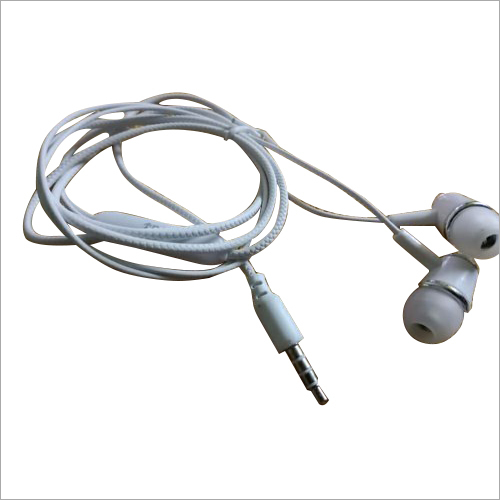 White Mobile Earphone