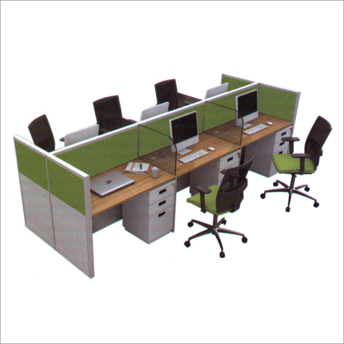 Multiple Color Available 6 Seater Office Workstation