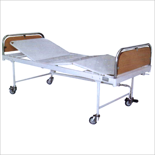 SS Bow Hospital Fowler Bed - Stainless Steel, Customizable Dimensions | Durable, Three-Fold Design with Adjustable Leg Rest, Long-Lasting Quality