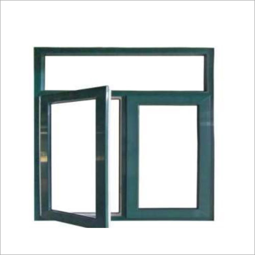 Rectangular Aluminium Window - Custom Sizes, Green Color | Opulent Aluminum Design, Corrosion Resistant