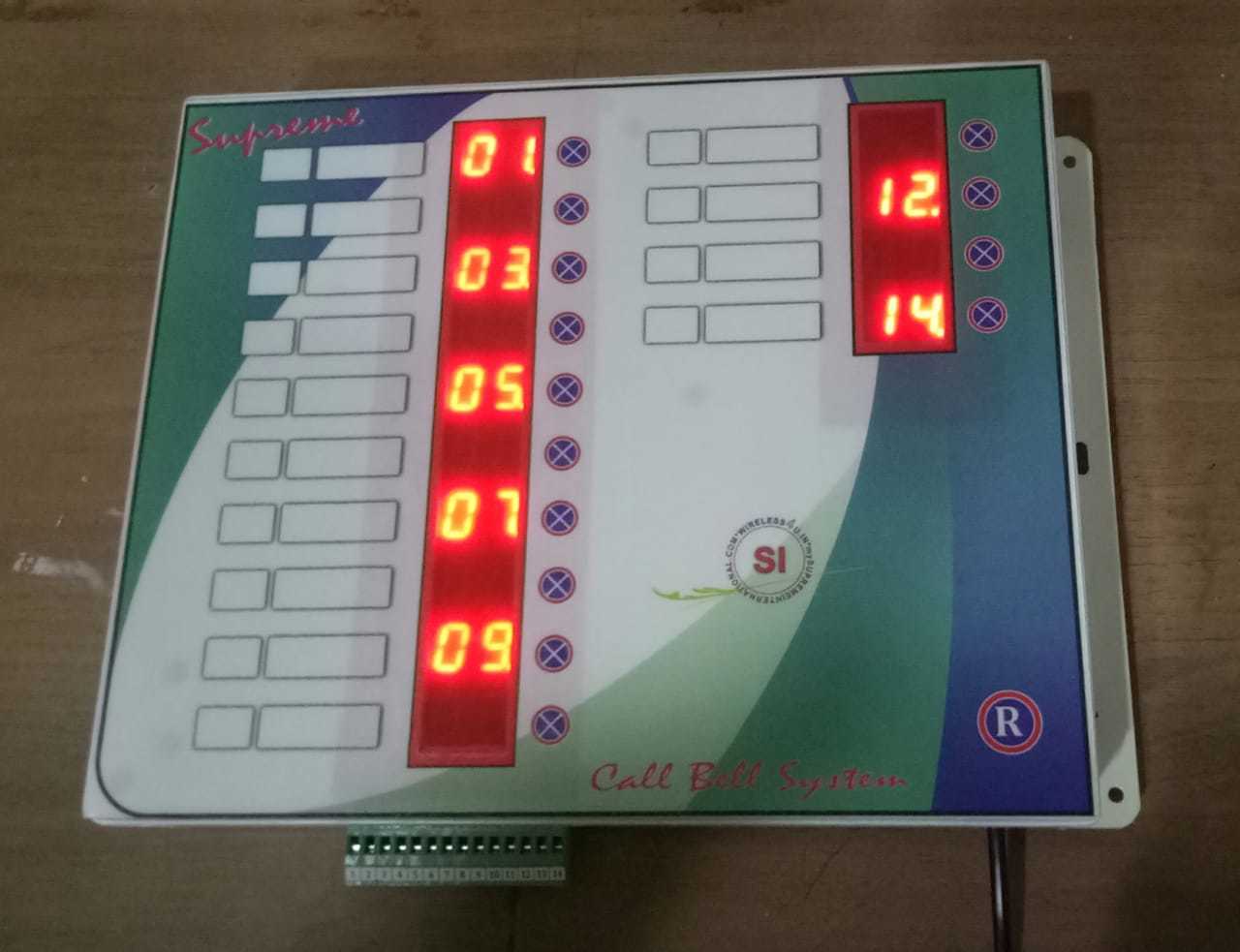 Wired Peon Call Bell System For 25 User Size: 10*12