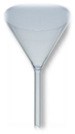 Glass Funnels - Durable Borosilicate Glass, Precision Pouring, Resistant to High Temperatures, Ideal for Laboratory Use