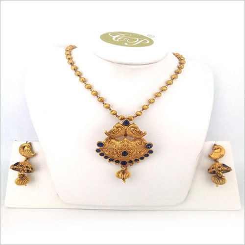 ब्लू पेंडेंट सेट