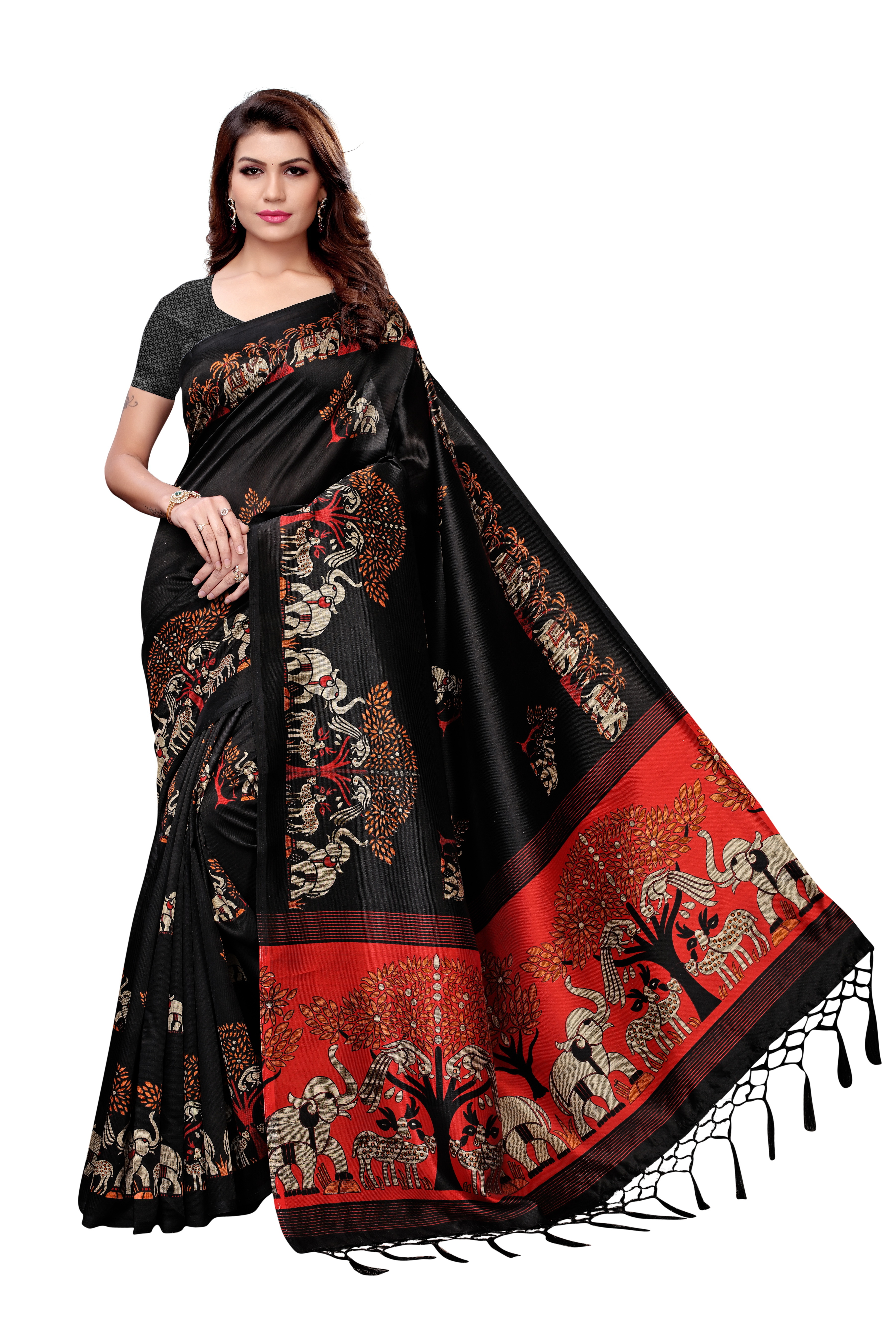 Printed Fancy Mysore Silk Saree
