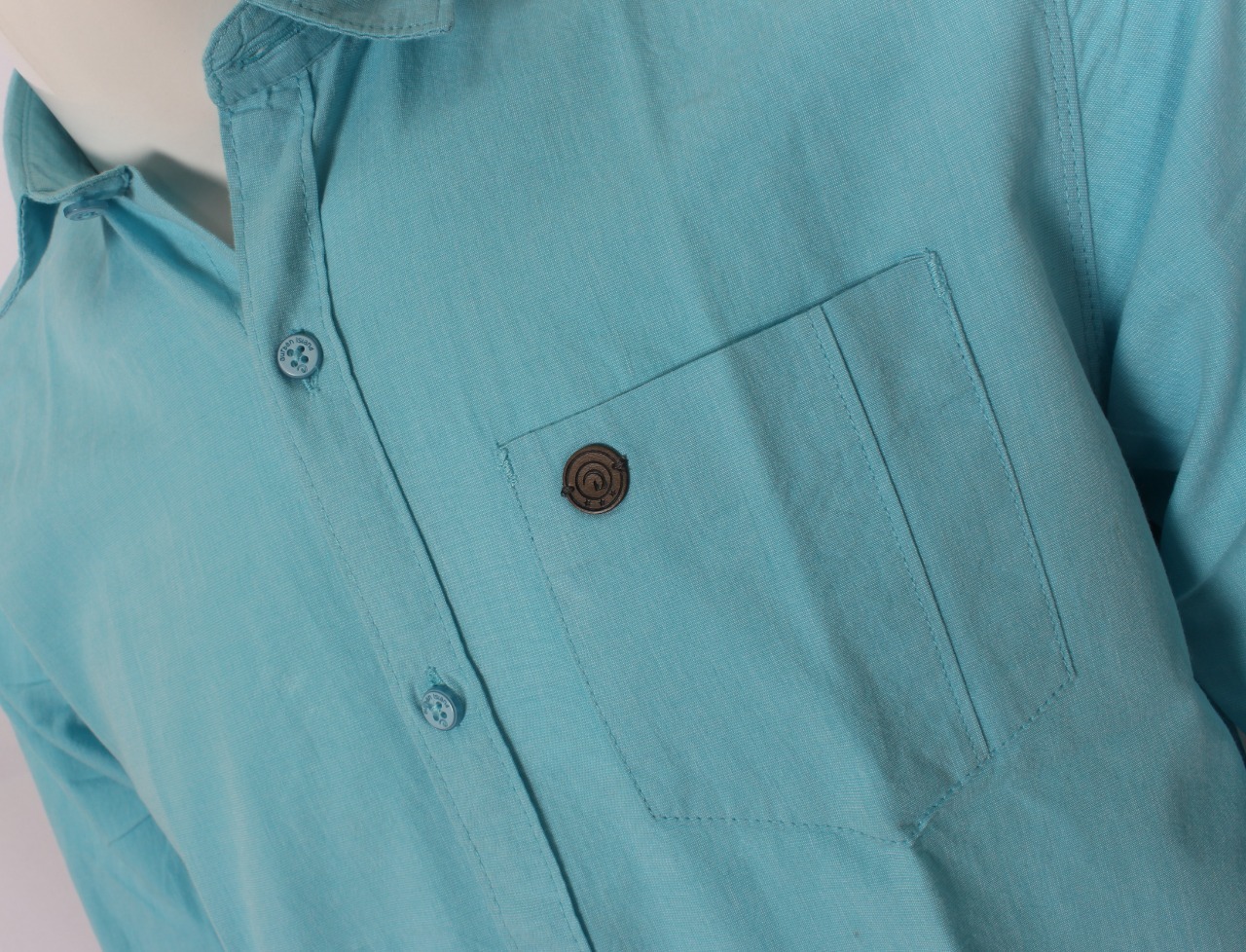 Plain Shirts - Cotton Filafill Peach Fabric, M L Xl Xxl Sizes, Navy Color, Classic Collar, Full Sleeves, Plaid Pattern, 18+ Age Group