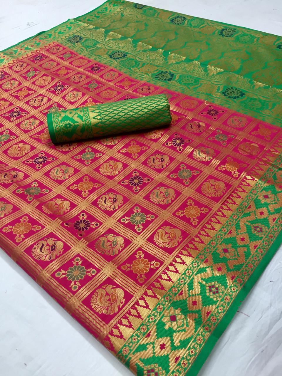 Multi Patola Silk Saree