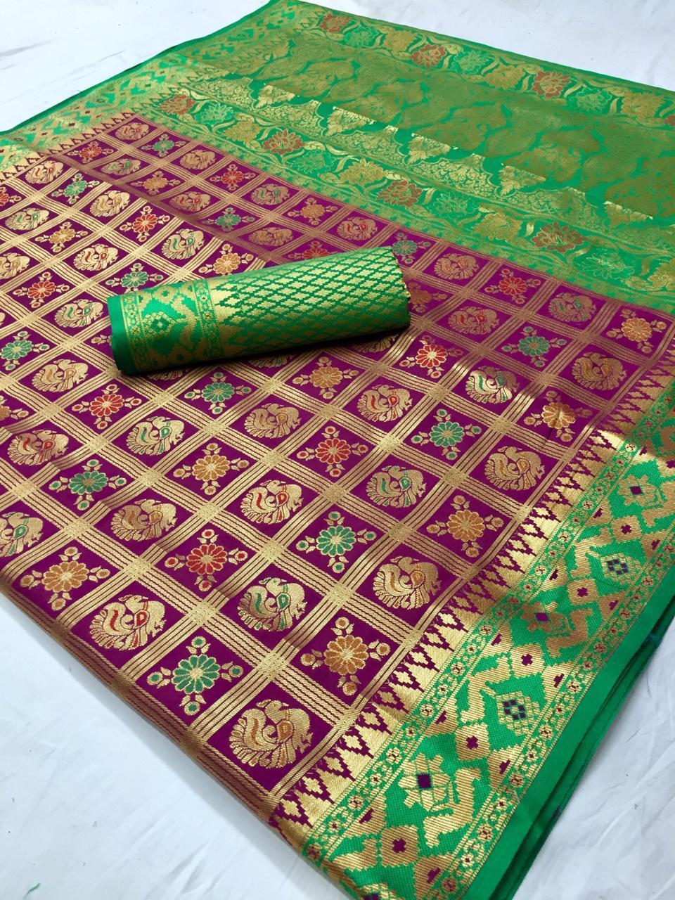 Multi Patola Silk Saree