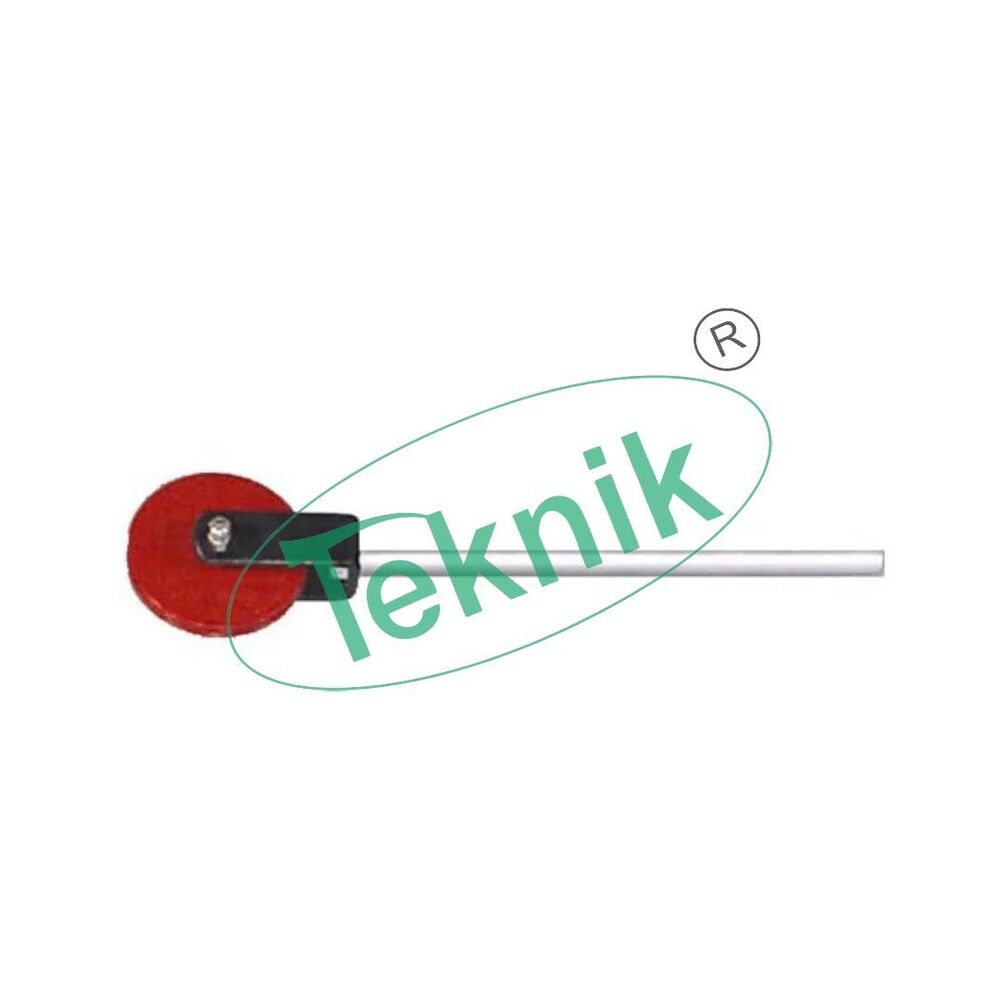 Pulley on Magnet - Plastic Design with 50 mm Shaft Mounted on Bearing, Features 40 x 8 mm Magnet for General Lab Applications