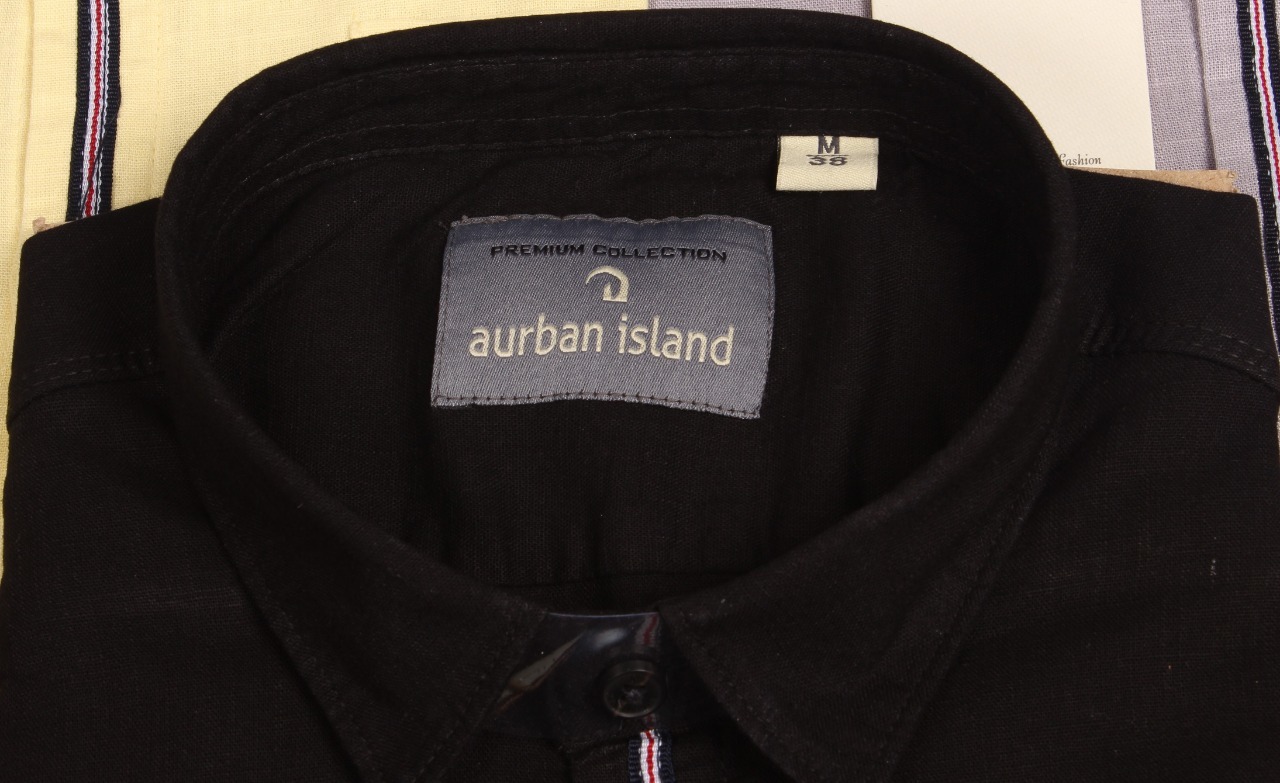 Plain Shirts - Cotton Linen, Sizes M L Xl Xxl, Navy Color - Classic Collar, Anti-wrinkle, Breathable, Non-toxic, Washable, Full Sleeves, Perfect For Summer