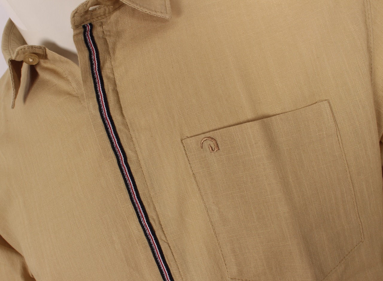 Plain Shirts - Cotton Linen, Sizes M L Xl Xxl, Navy Color - Classic Collar, Anti-wrinkle, Breathable, Non-toxic, Washable, Full Sleeves, Perfect For Summer