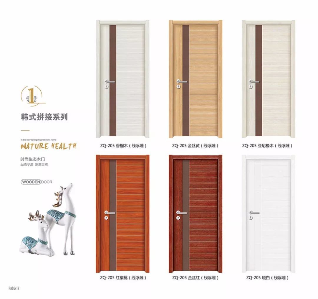 Refer To Palette Or Custom Made High Mositure Pvc Coated Interior Moulded Veneer Mdf Door