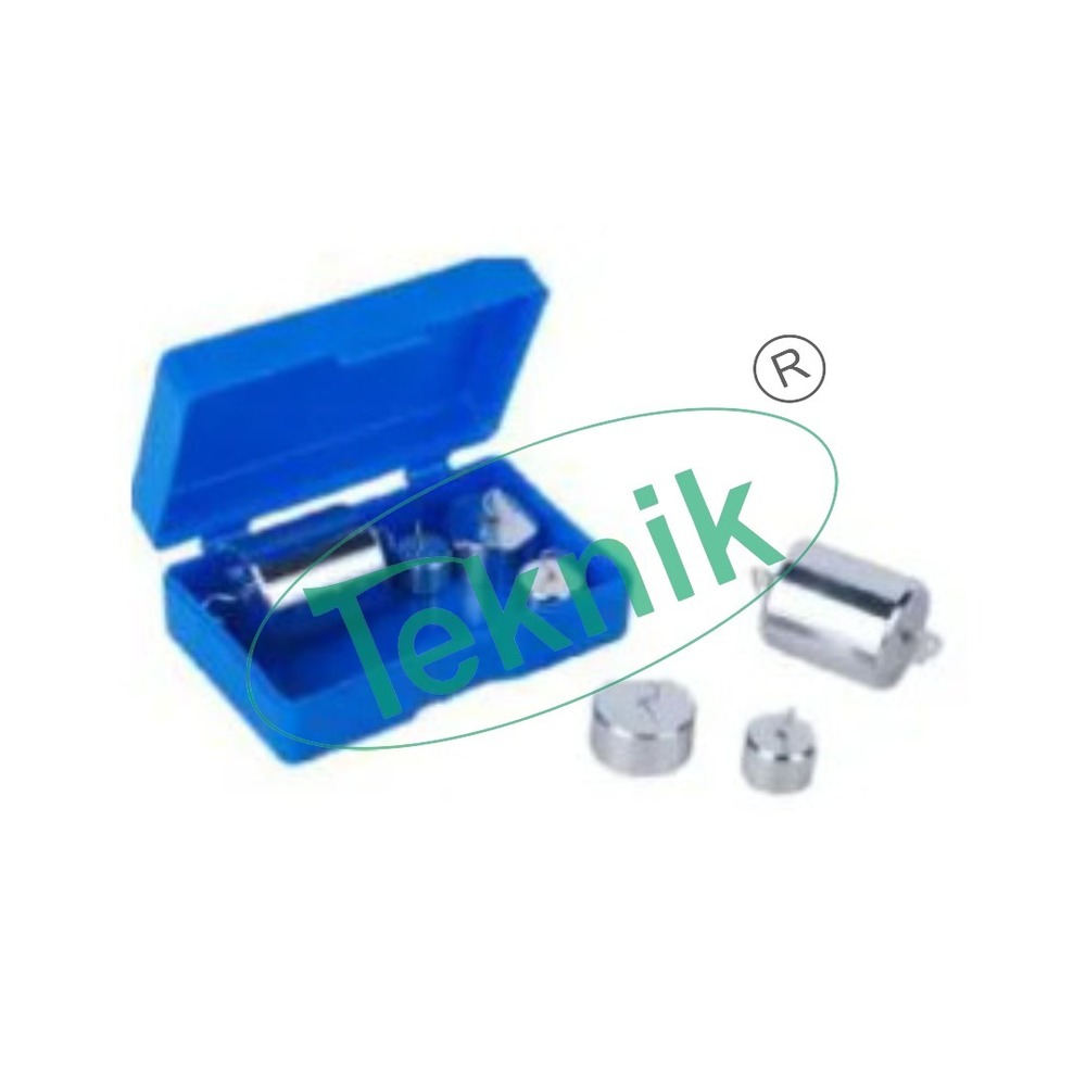 Masses Box 210g - Aluminum Material, 210g Total Weight, 6 Marked Masses: 2x10g, 2x20g, 50g, 100g | General Lab Equipment Application, Versatile Usage