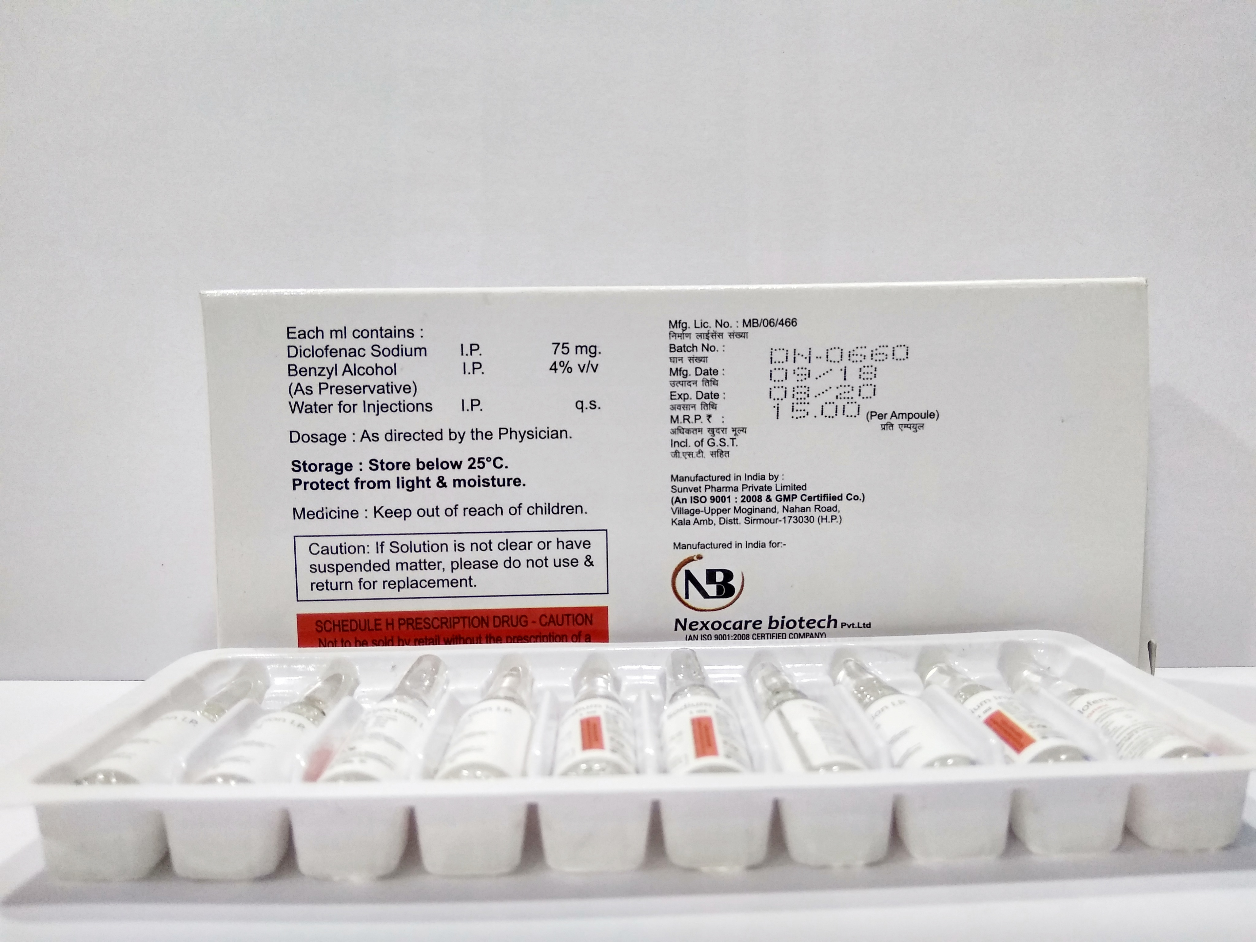 Diclofenac Sodium Injection