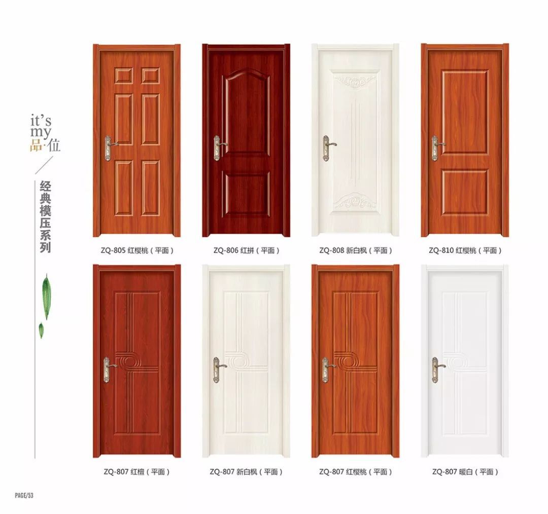 Refer To Palette Or Custom Made Lowest Price Interior Moulded Waterproof Mdf Swing Wood Door