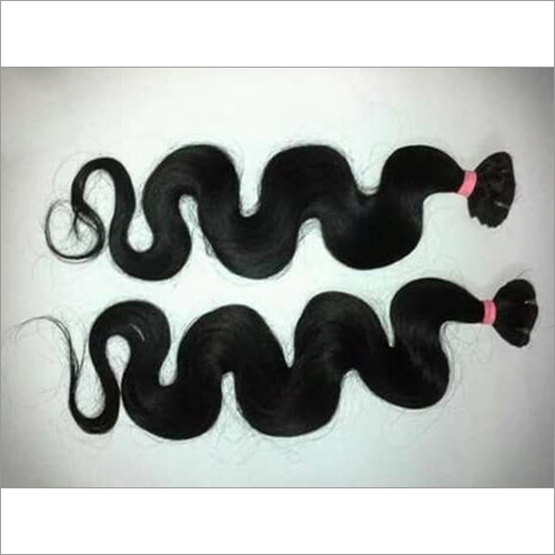 Natural Human Hair - 100% Human Hair, Customized Lengths, Black Color | Tangle-Free Wavy Texture, Heat Resistant, Remy Grade, Unisex Use