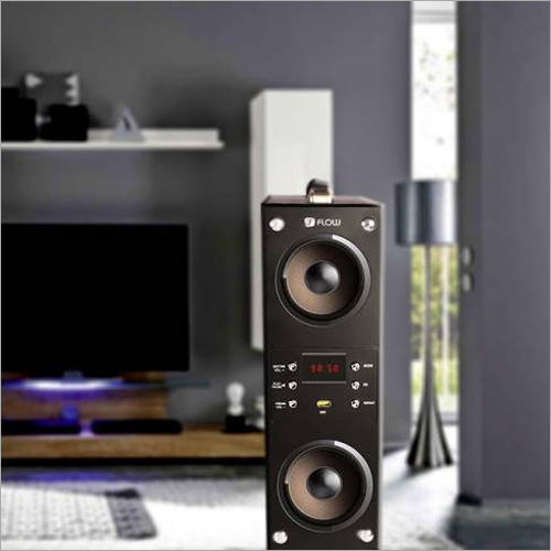 Black 40 W Boom Box Bluetooth Tower Speaker